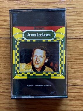 Jerry Lee Lewis Vintage 'Breathless' Cassette - Black, Yellow, Green